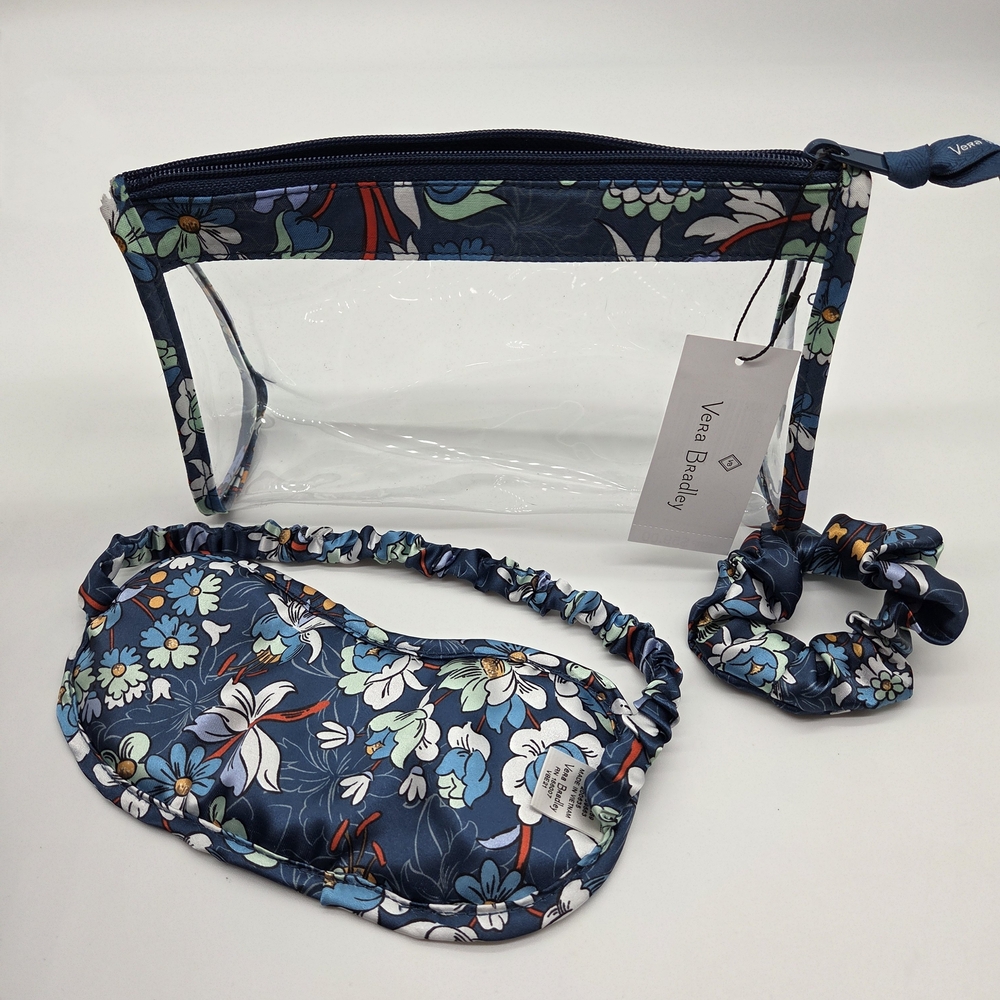 Vera Bradley Sleep Mask and Scrunchie Set In Floral Bursts